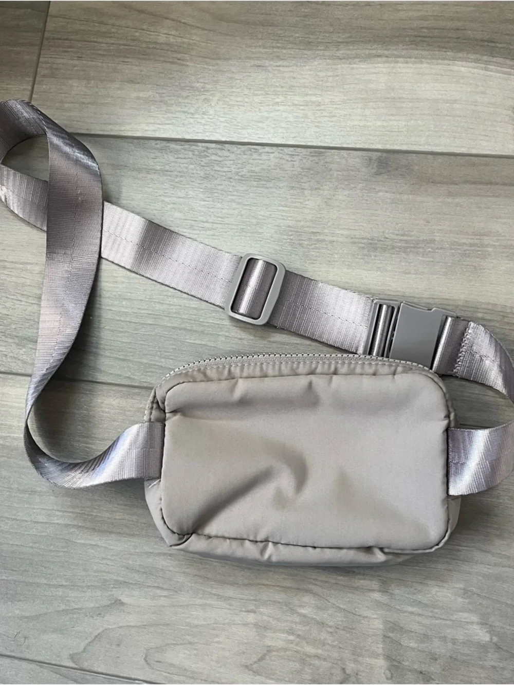 Apana Light Gray Taupe Belt Bag Fanny Pack Crossybody bag Adjustable Strap